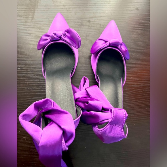 Royal Purple Stylish Heels (3 inch heels) - Picture 2 of 5